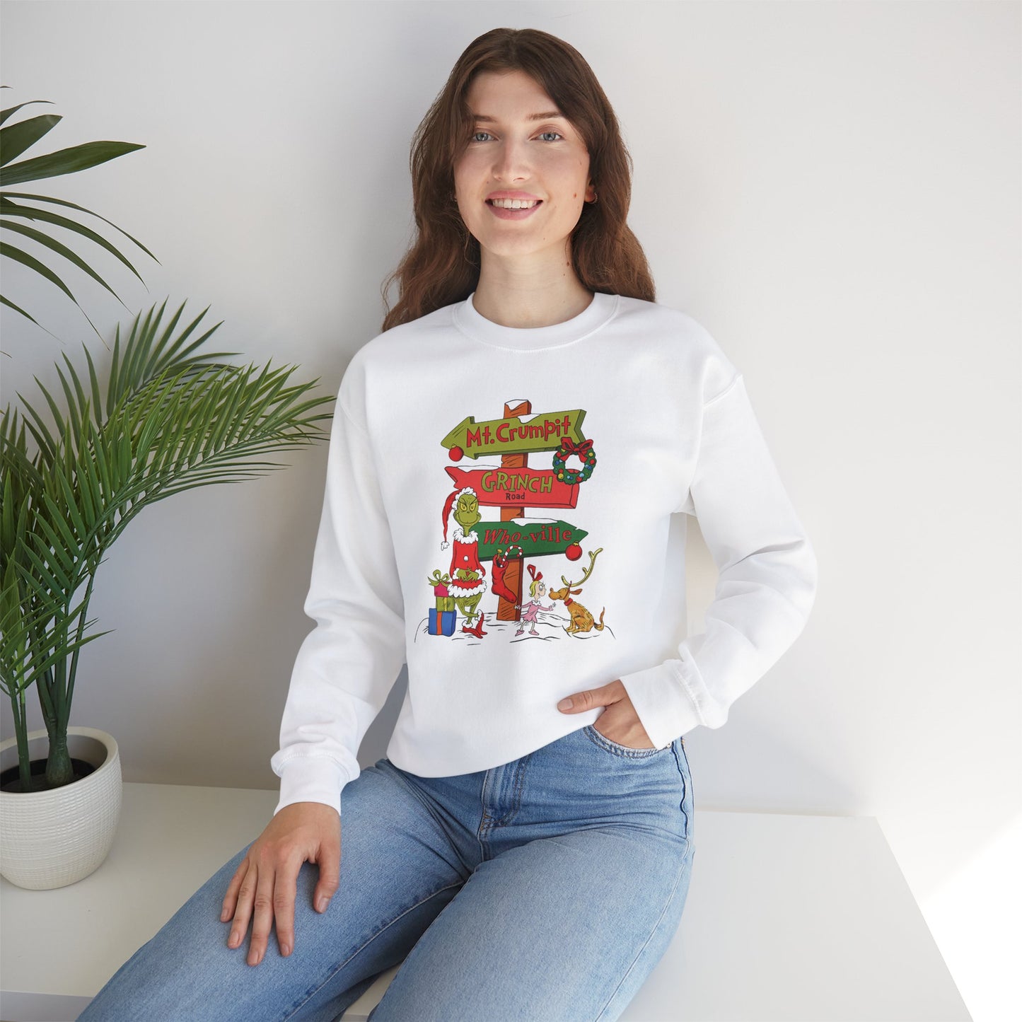 Grinch Road Sign Sweatshirt - Design Studios Direct