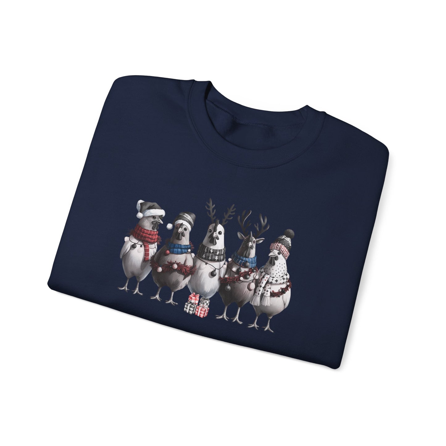 Christmas Chicken Present Sweatshirt