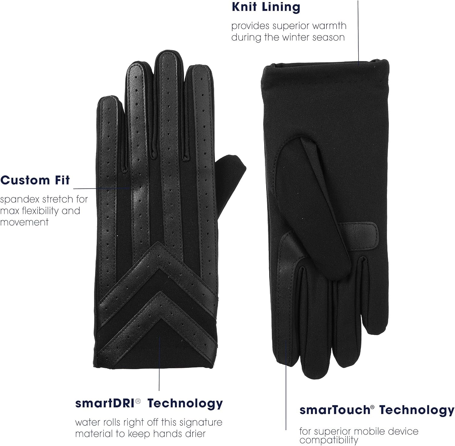 Men’S Spandex Touchscreen Cold Weather Gloves