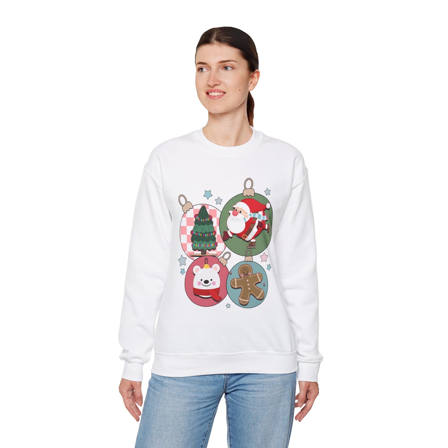 Christmas Ornaments Crewneck Sweatshirt - Design Studios Direct