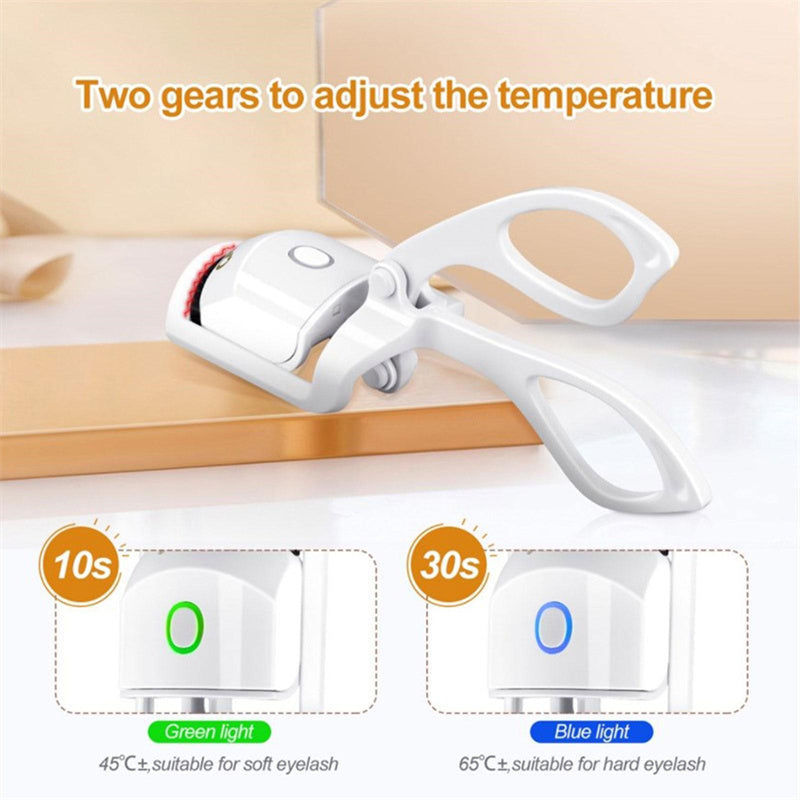 Heated Eyelash Curler Electric Temperature Control Mini Eyelash Curler Electric Portable Charging - Design Studios Direct