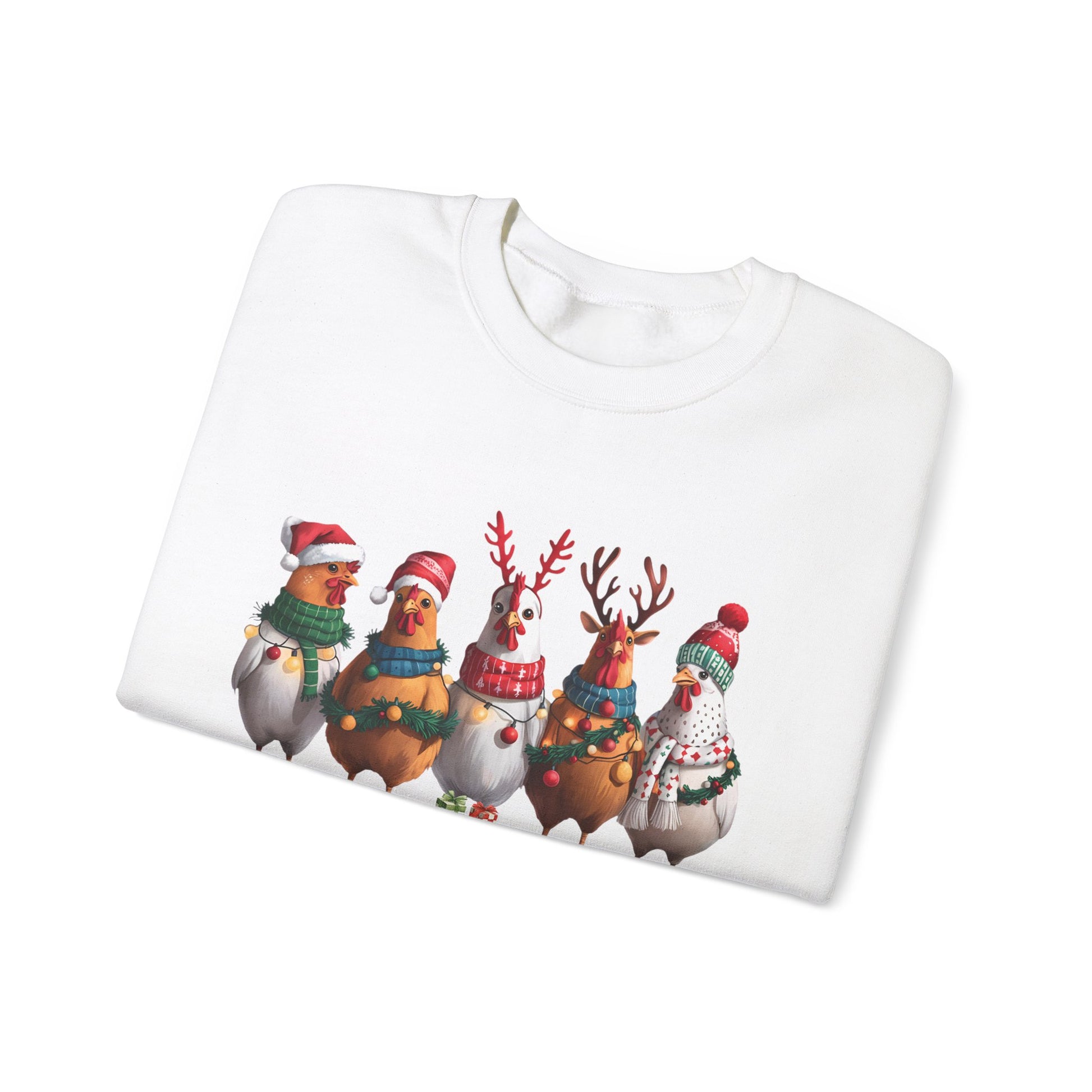 Christmas Chickens Sweatshirt - Design Studios Direct