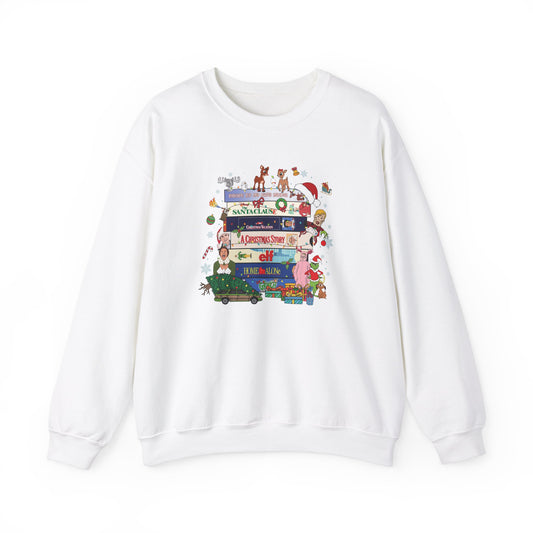 Retro Classic Christmas Movies Sweatshirt - Design Studios Direct