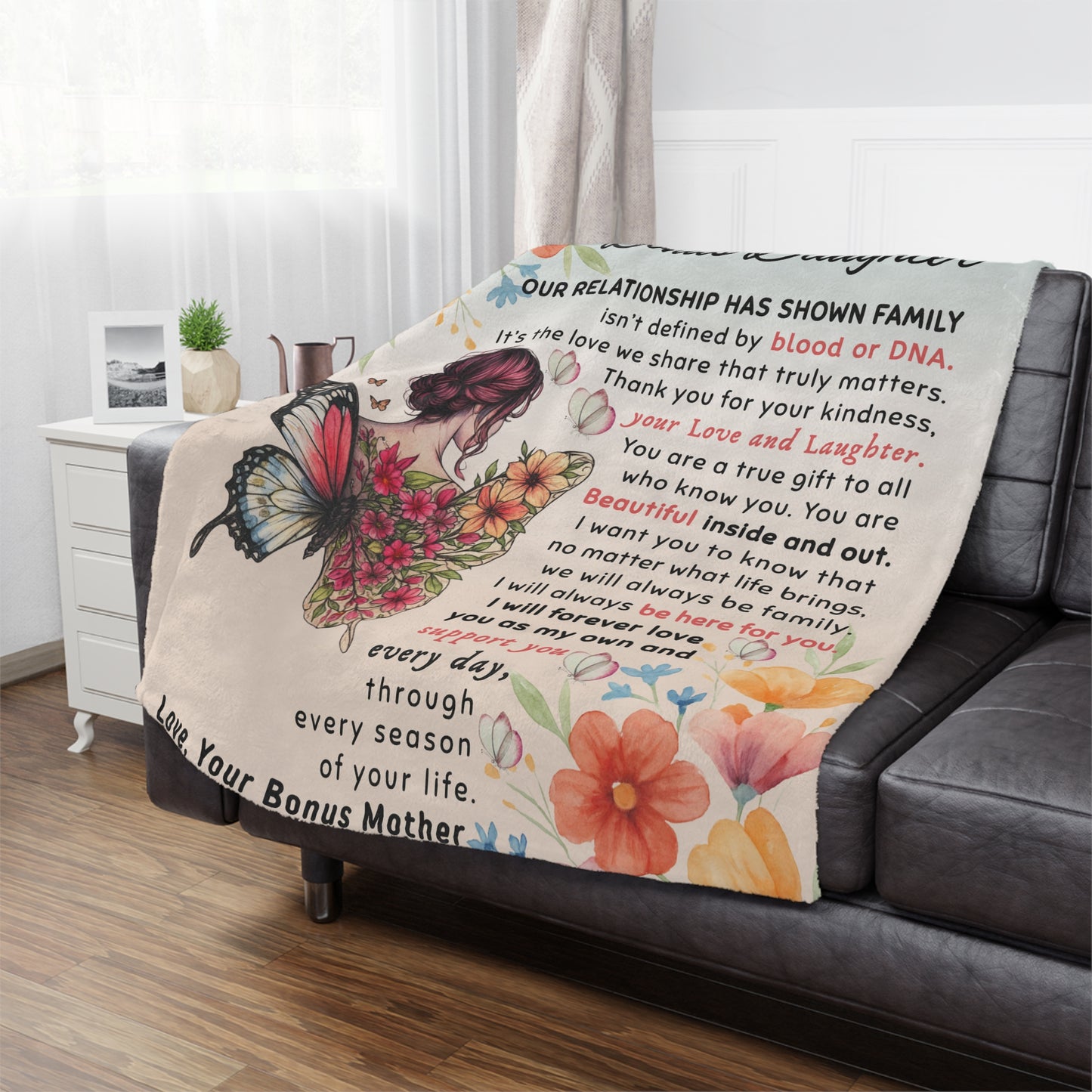 Luxury Minky Bonus Daughter Blanket – Premium Soft Fleece Gift