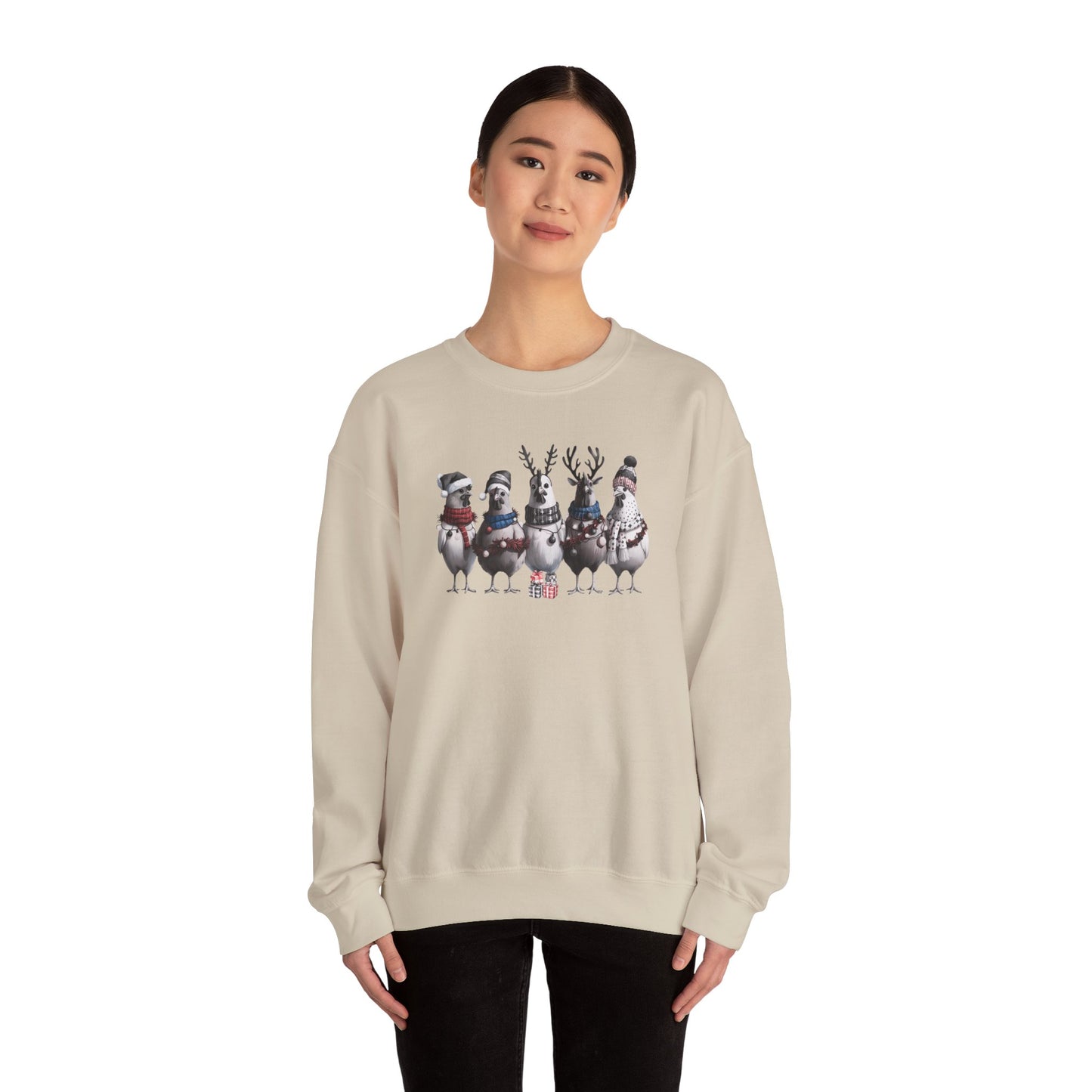 Christmas Chicken Present Sweatshirt