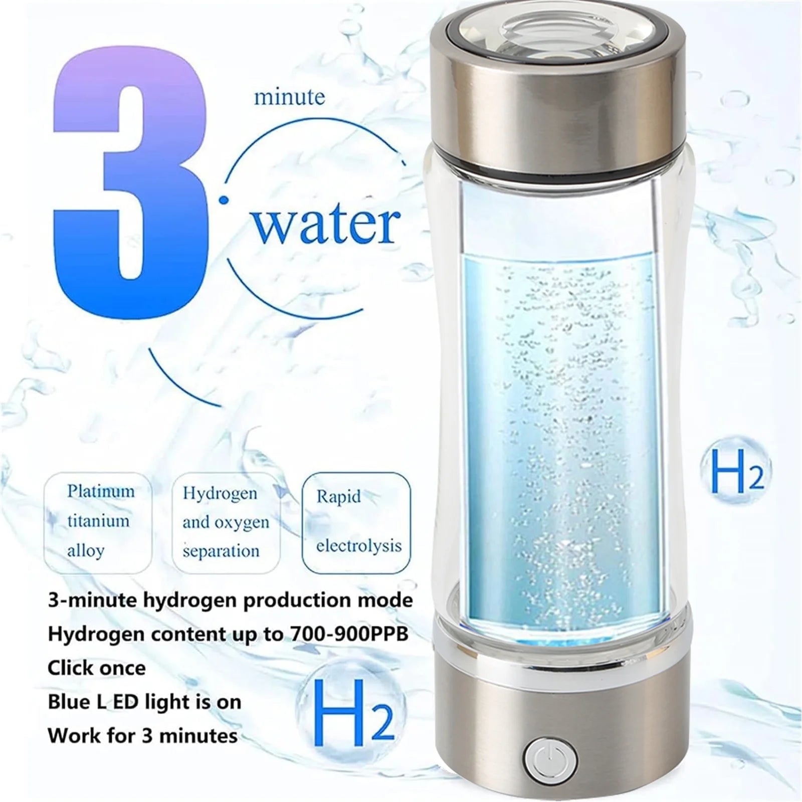 Portable Hydrogen Water Ionizer Machine - Design Studios Direct