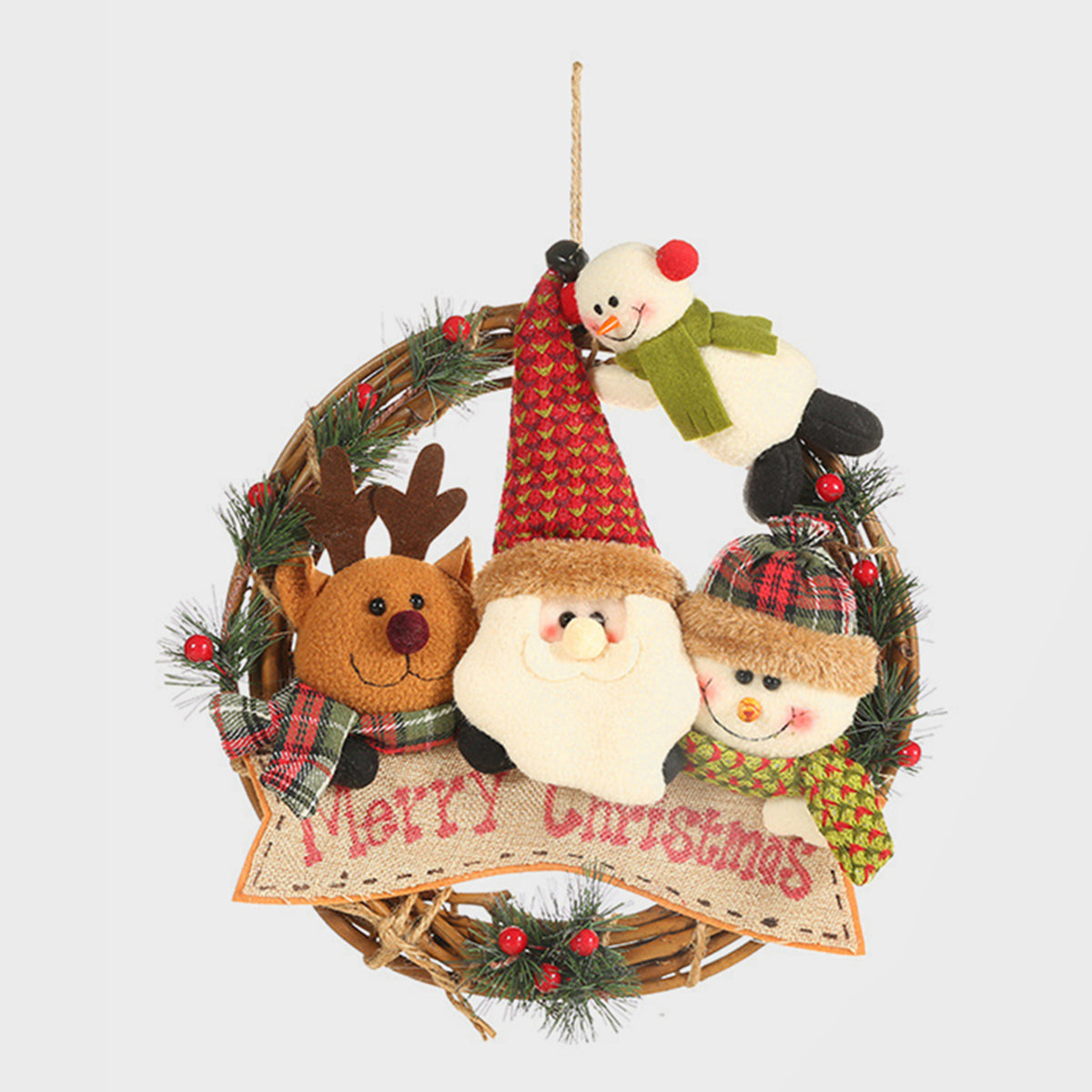 Christmas Doll Wreath Ornament - Design Studios Direct