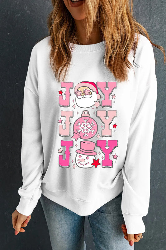 JOY Round Neck Long Sleeve Sweatshirt - Design Studios Direct