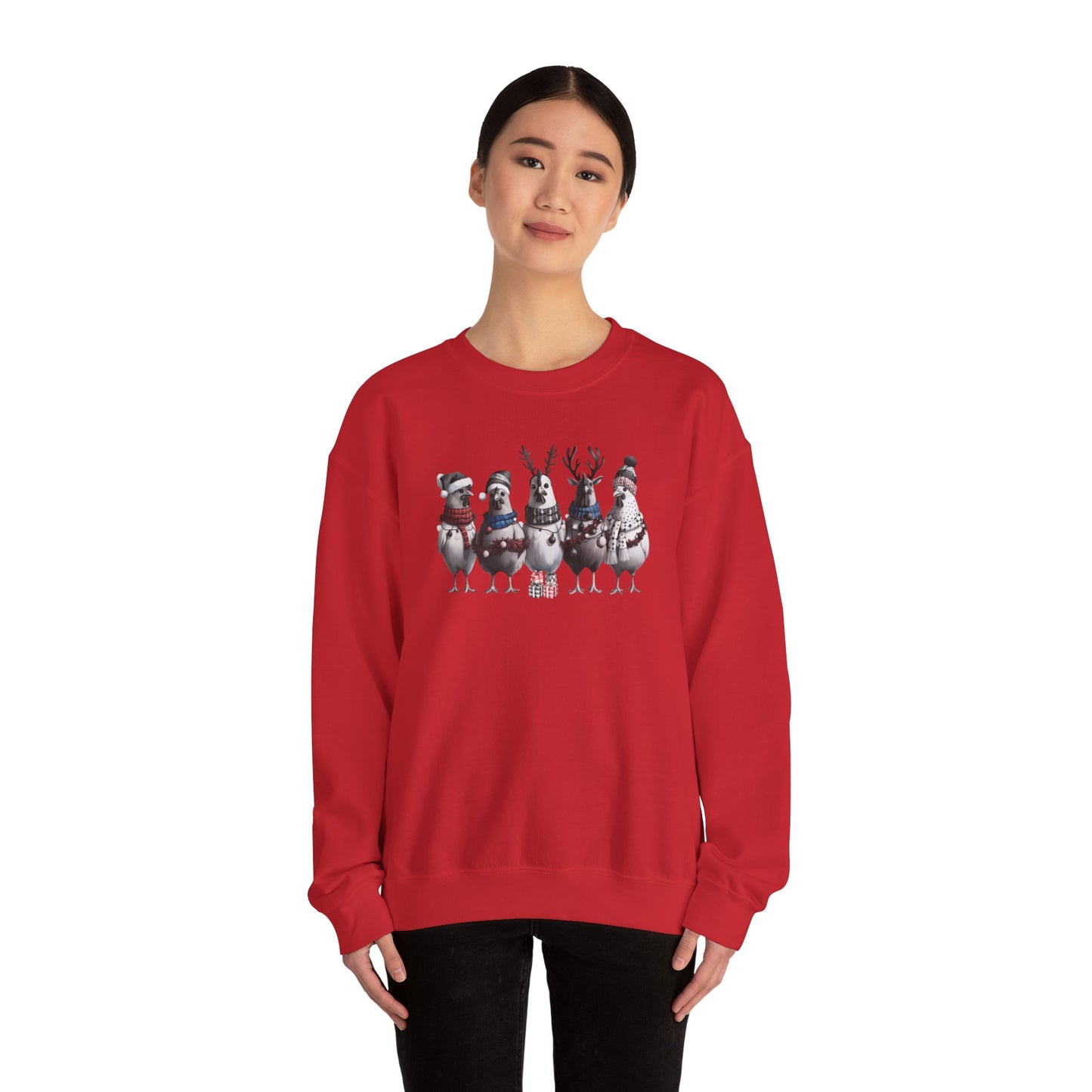 Christmas Chicken Present Sweatshirt