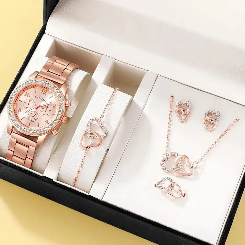 Rose Gold Luxury Watch Set