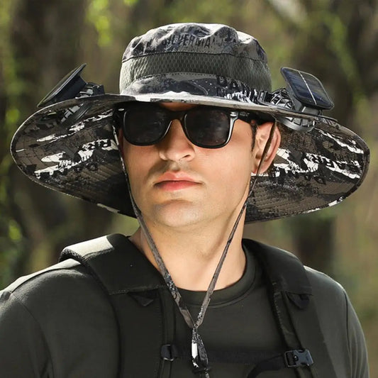 CoolBreeze Solar Fishing Fan Hat - Design Studios Direct