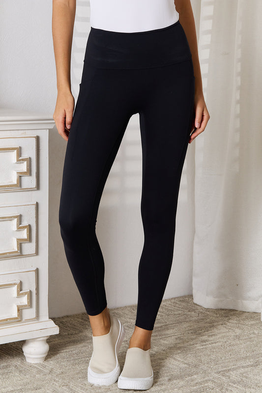 Basic Bae Wide Waistband Sports Leggings - Design Studios Direct