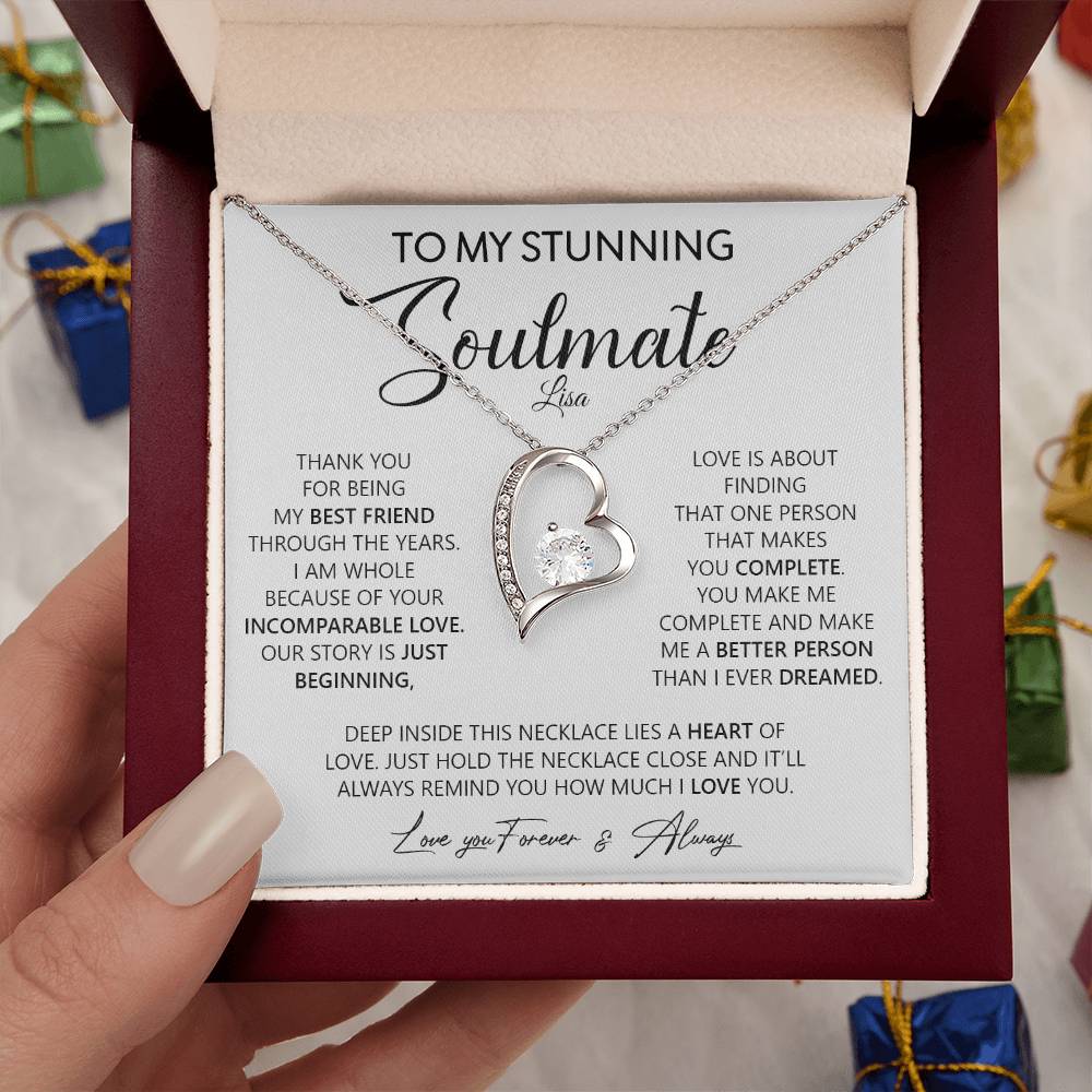 To My Stunning Soulmate | With Personalization - Design Studios Direct