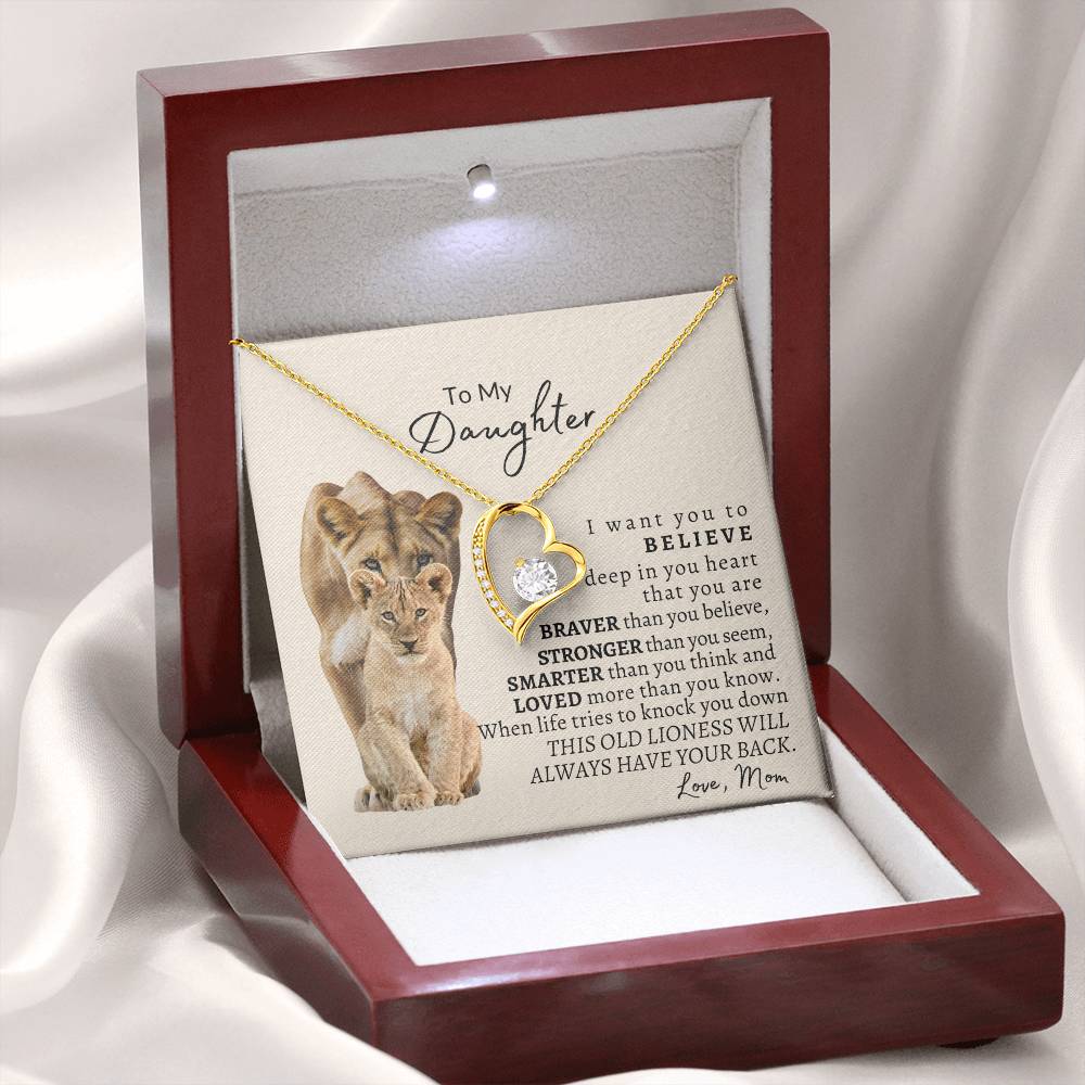 To My Daughter Forever Love Necklace - Design Studios Direct