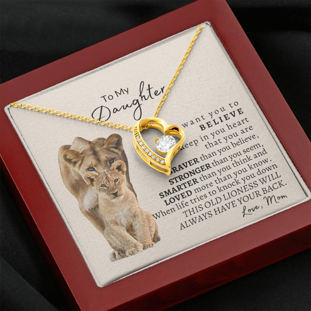 To My Daughter Forever Love Necklace - Design Studios Direct