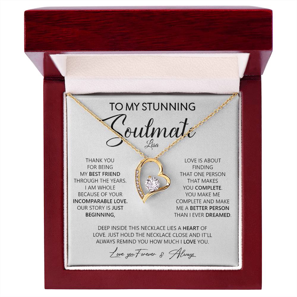 To My Stunning Soulmate | With Personalization - Design Studios Direct