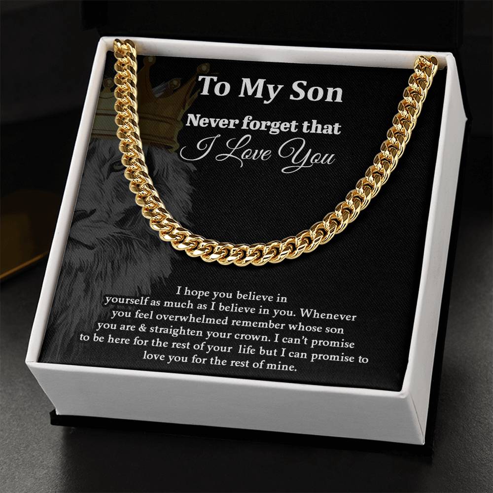 To My Son | Never Forget That I Love You - Design Studios Direct