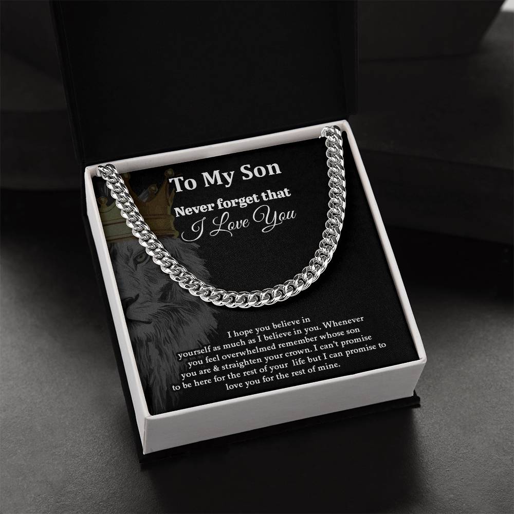 To My Son | Never Forget That I Love You - Design Studios Direct