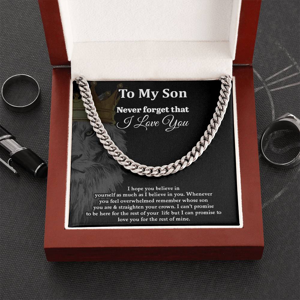 To My Son | Never Forget That I Love You - Design Studios Direct