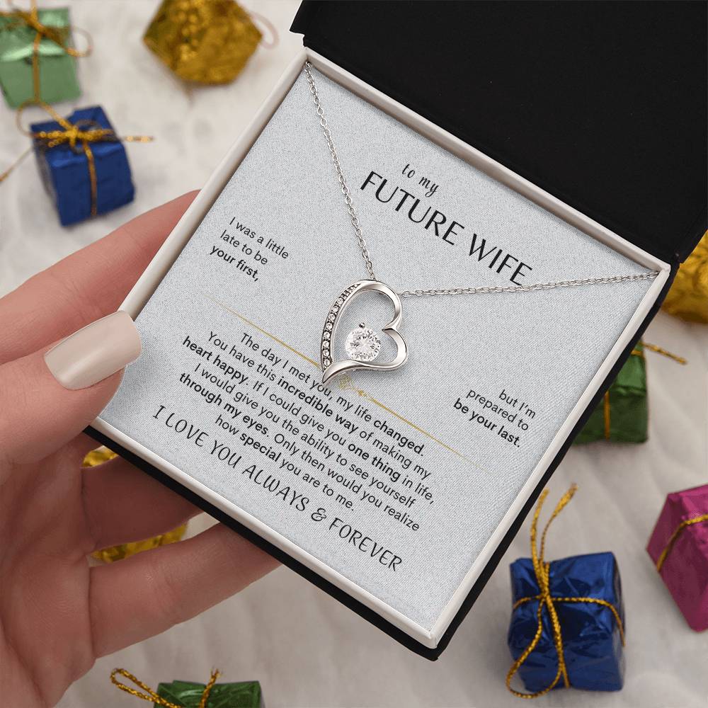 To MY Future Wife - Heart Necklace - Design Studios Direct