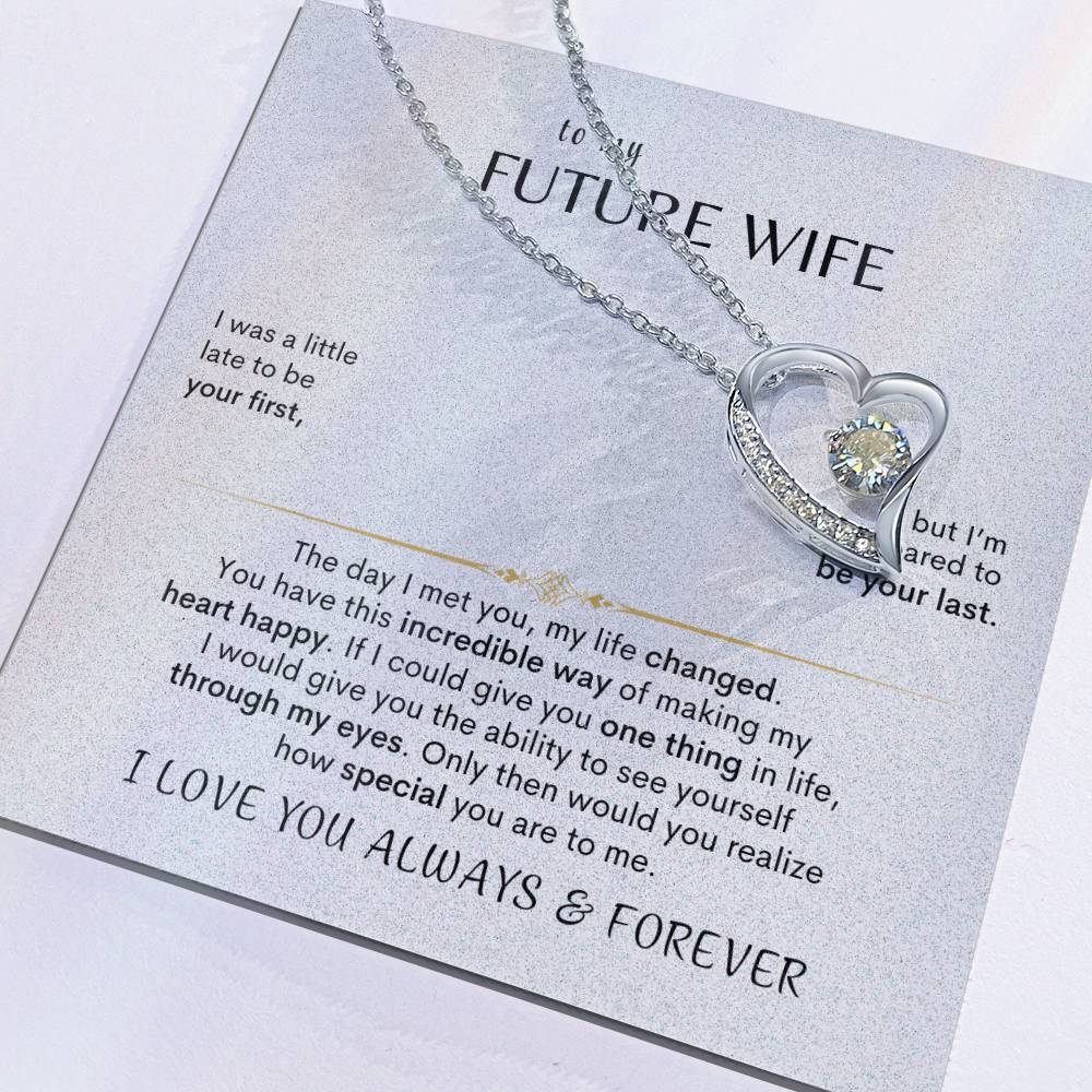 To MY Future Wife - Heart Necklace - Design Studios Direct