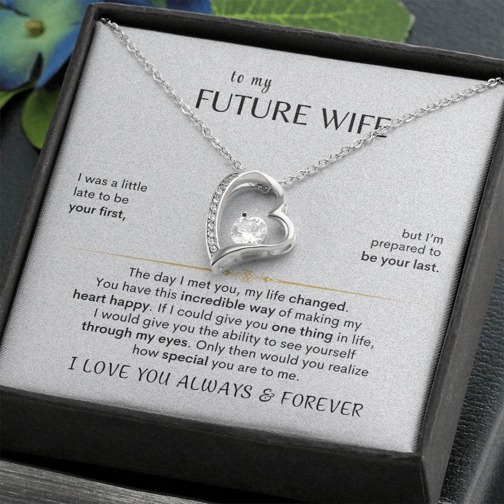 To MY Future Wife - Heart Necklace - Design Studios Direct