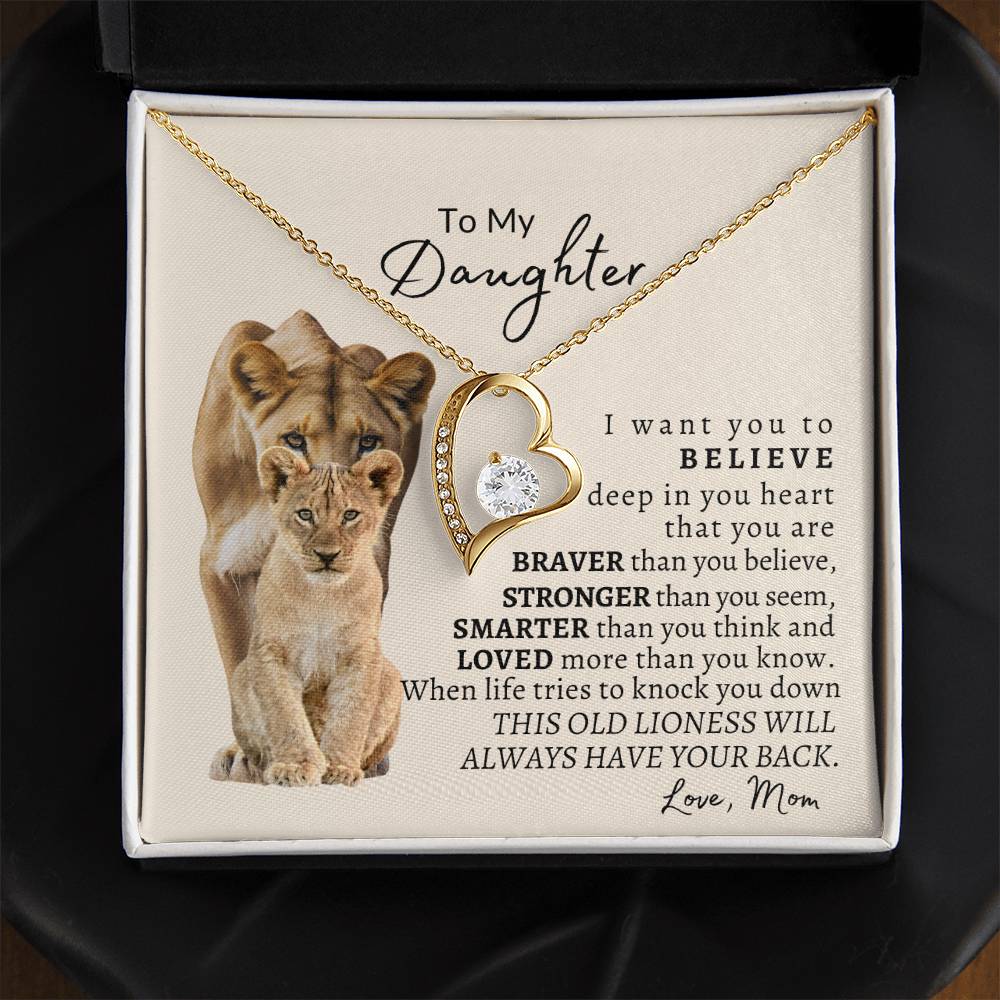 To My Daughter Forever Love Necklace - Design Studios Direct