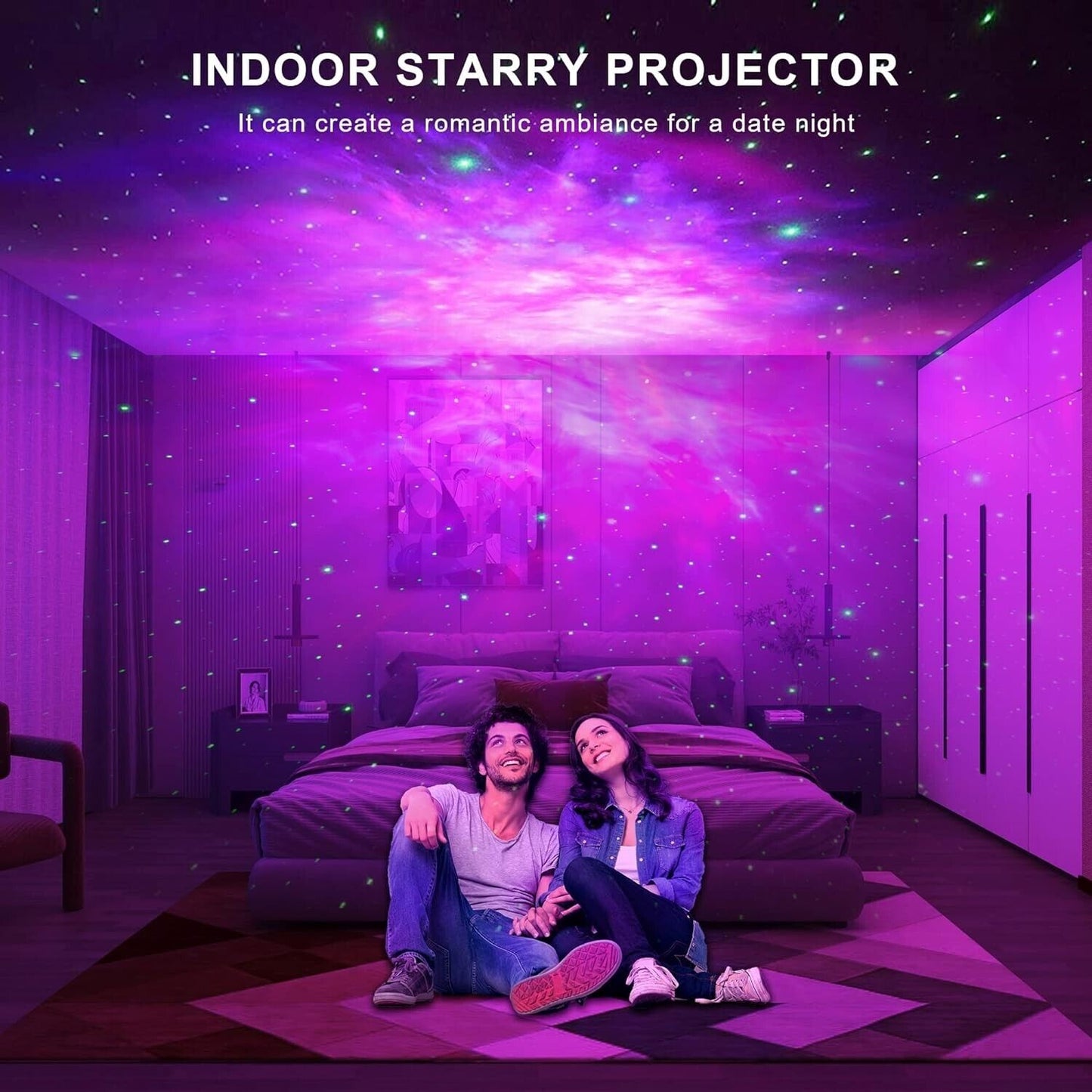 Astronaut Galaxy Projector Light with Remote, Kids Night Light - Design Studios Direct