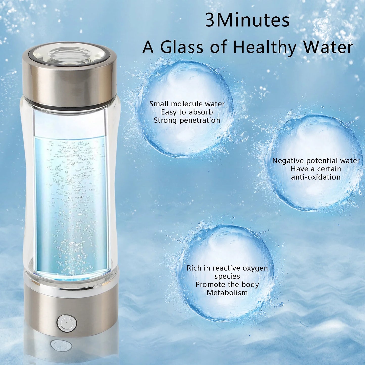 Portable Hydrogen Water Ionizer Machine - Design Studios Direct