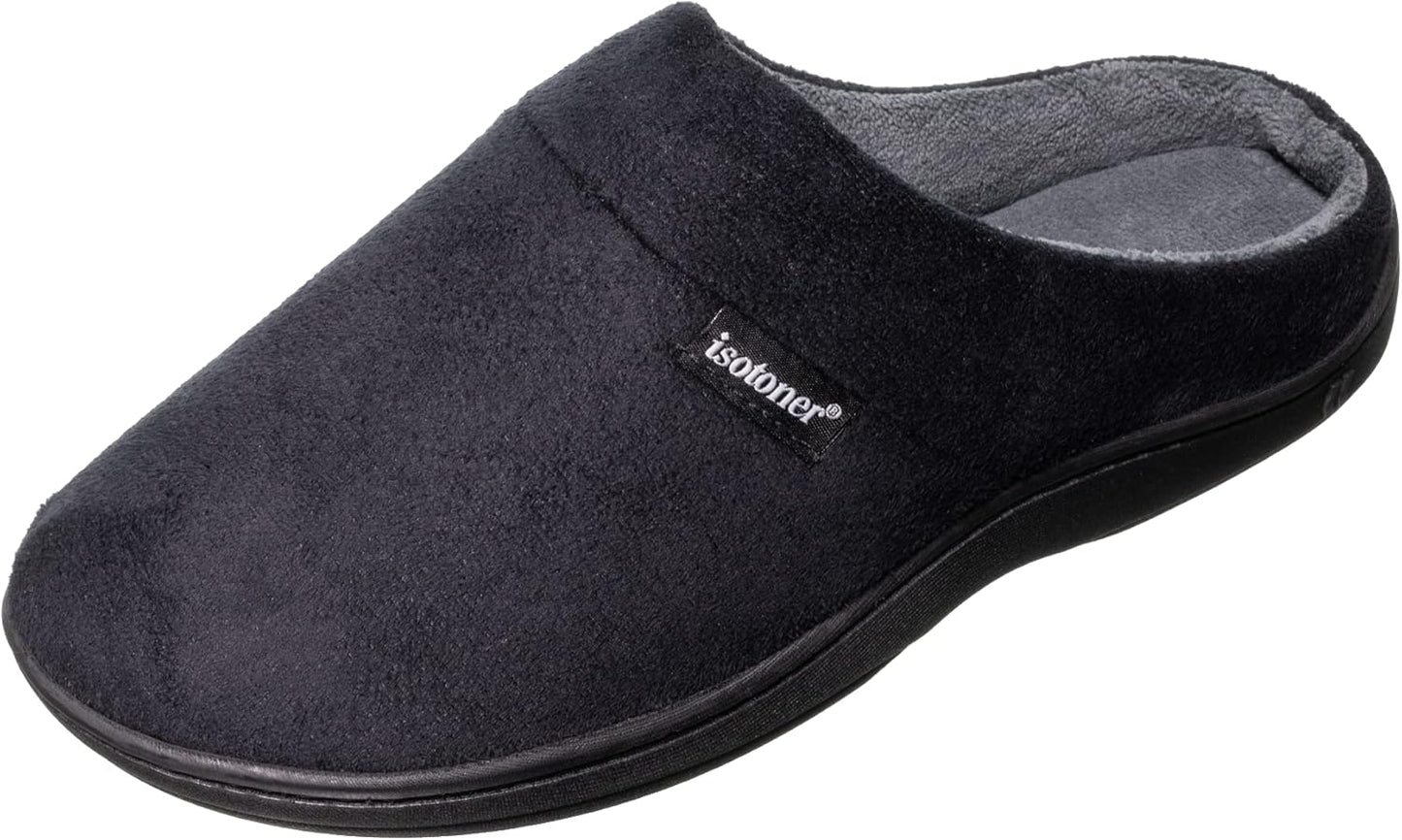 Men'S Open Back Slipper with Memory Foam and Indoor/Outdoor Sole