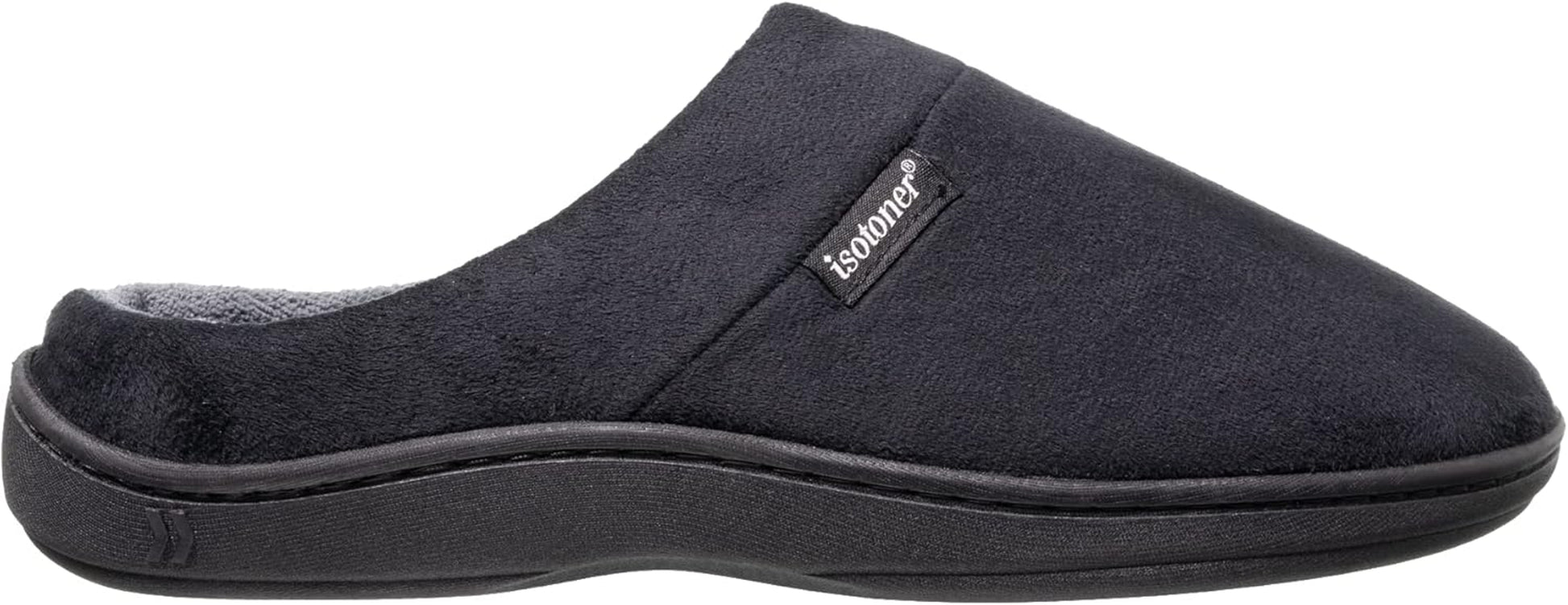 Men'S Open Back Slipper with Memory Foam and Indoor/Outdoor Sole