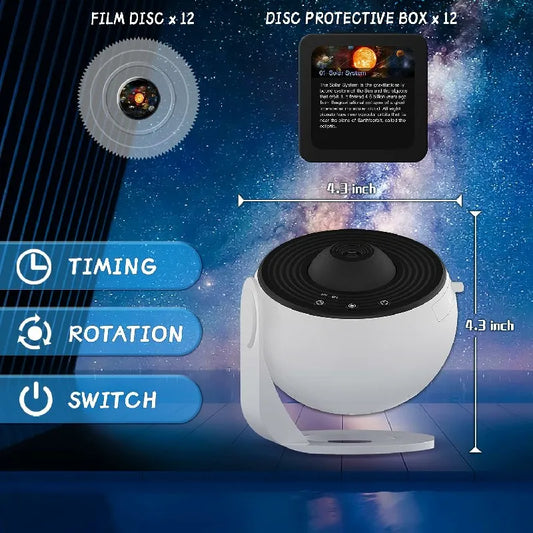 LED 360° Rotate Planetarium Night Lamp - Design Studios Direct