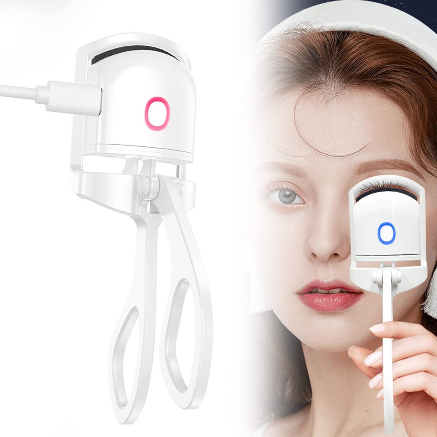 Heated Eyelash Curler Electric Temperature Control Mini Eyelash Curler Electric Portable Charging - Design Studios Direct