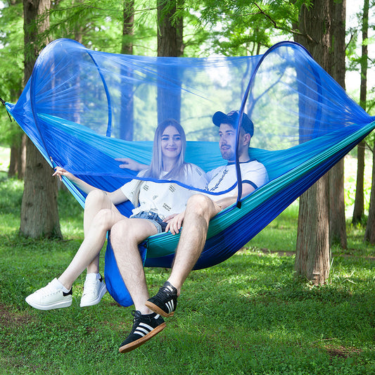 Fully Automatic Quick Opening Hammock With Mosquito Net - Design Studios Direct