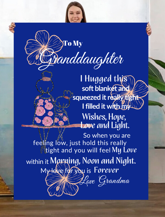 Granddaughter Hug Blanket | Design Studios Direct