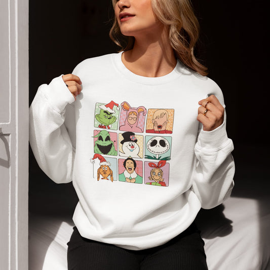 Christmas Classic Movies Crewneck Sweatshirt