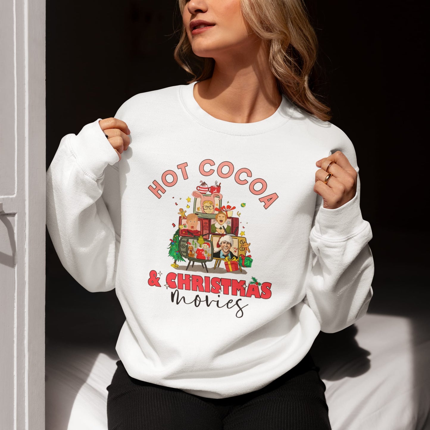 Hot CoCo and Christmas Movies Sweatshirt