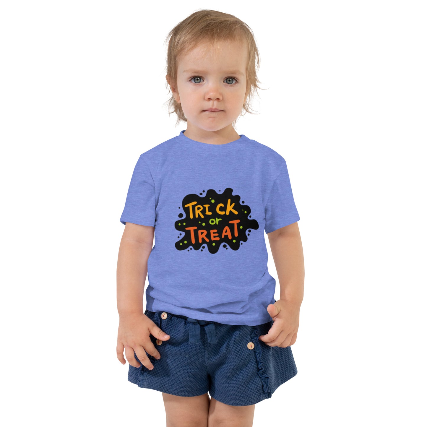 Trick or Treat for Toddlers Halloween T-Shirt Short Sleeve Tee - Design Studios Direct