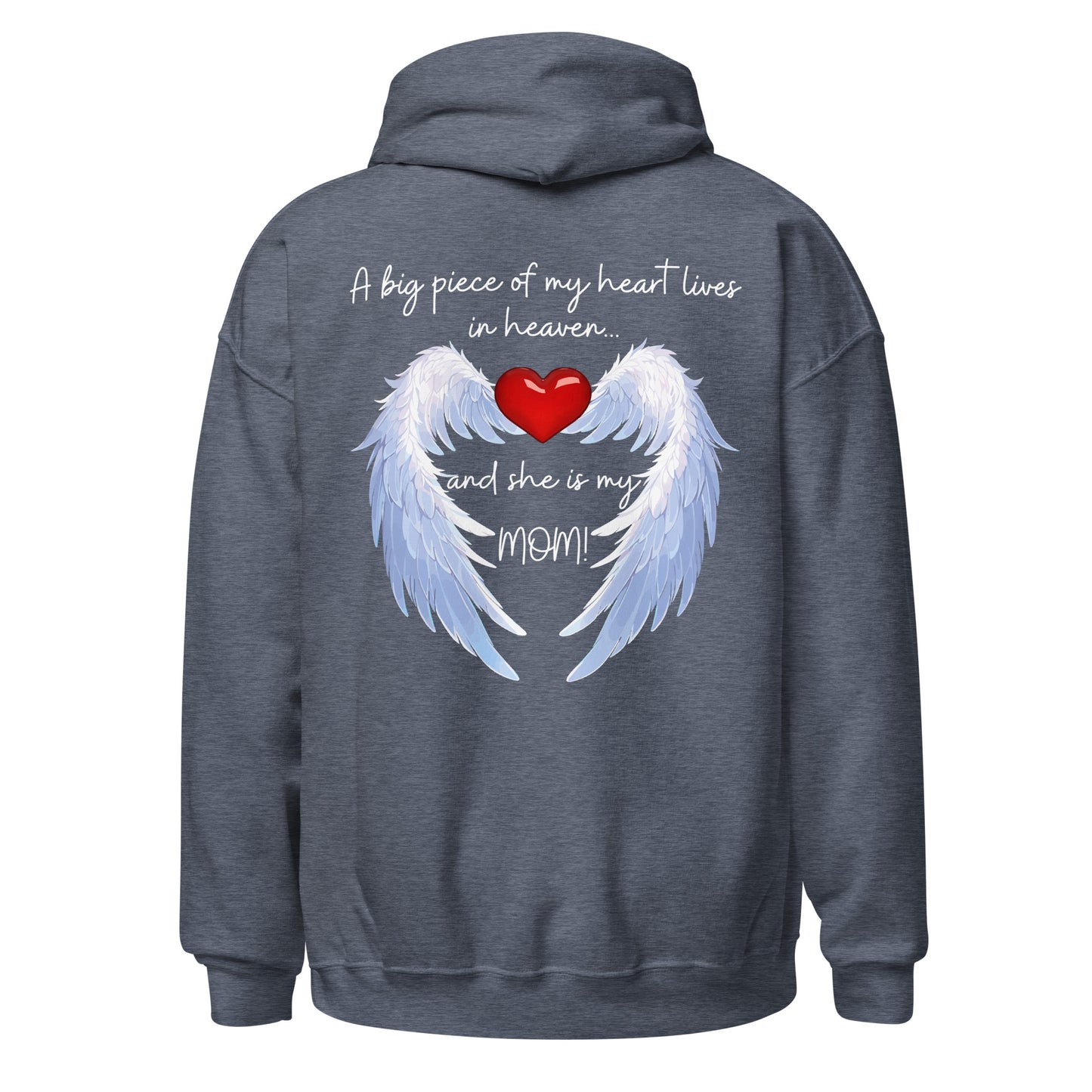 "Heavenly Heart Mom" Tribute Hoodie Unisex Hoodie - Design Studios Direct