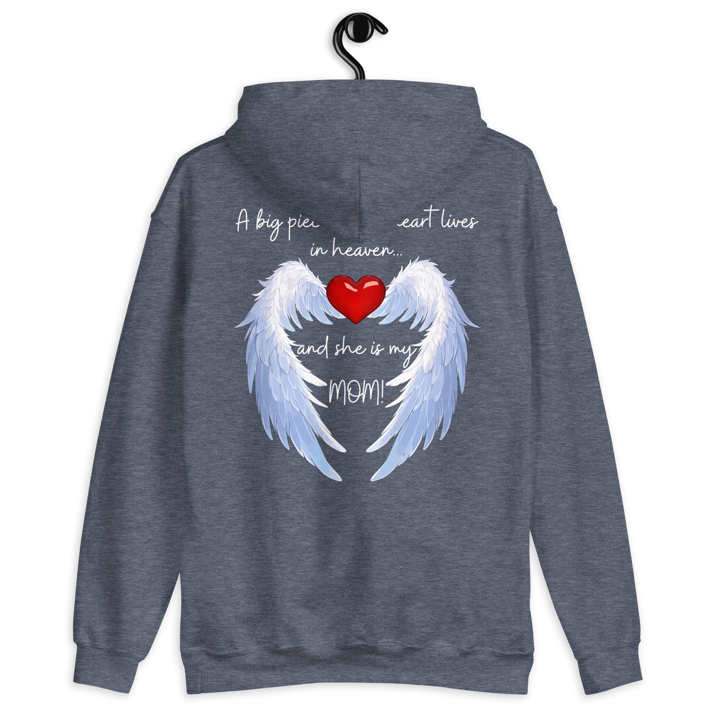 "Heavenly Heart Mom" Tribute Hoodie Unisex Hoodie - Design Studios Direct