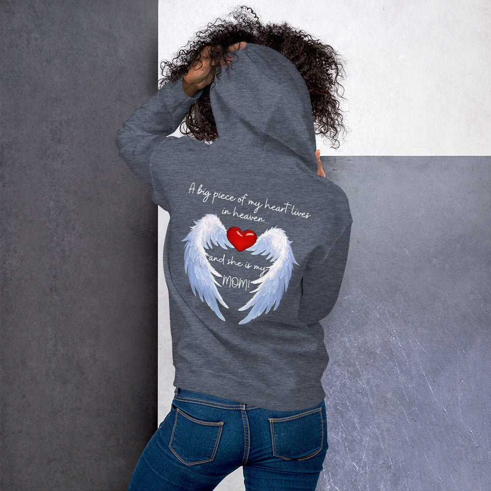 "Heavenly Heart Mom" Tribute Hoodie Unisex Hoodie - Design Studios Direct