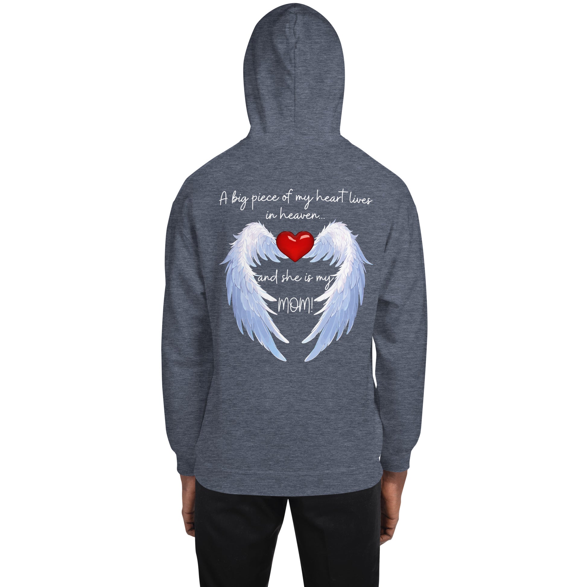 "Heavenly Heart Mom" Tribute Hoodie Unisex Hoodie - Design Studios Direct