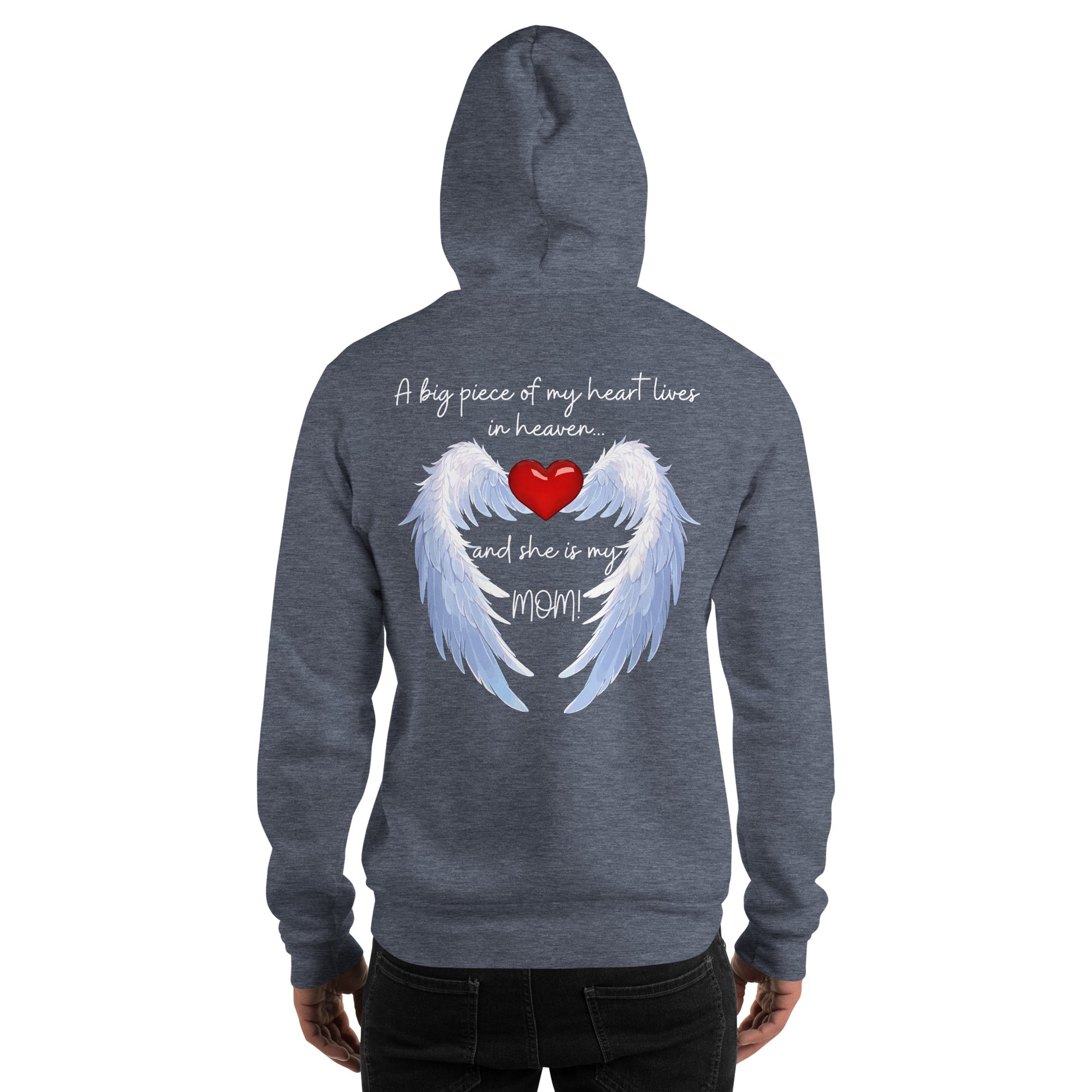 "Heavenly Heart Mom" Tribute Hoodie Unisex Hoodie - Design Studios Direct