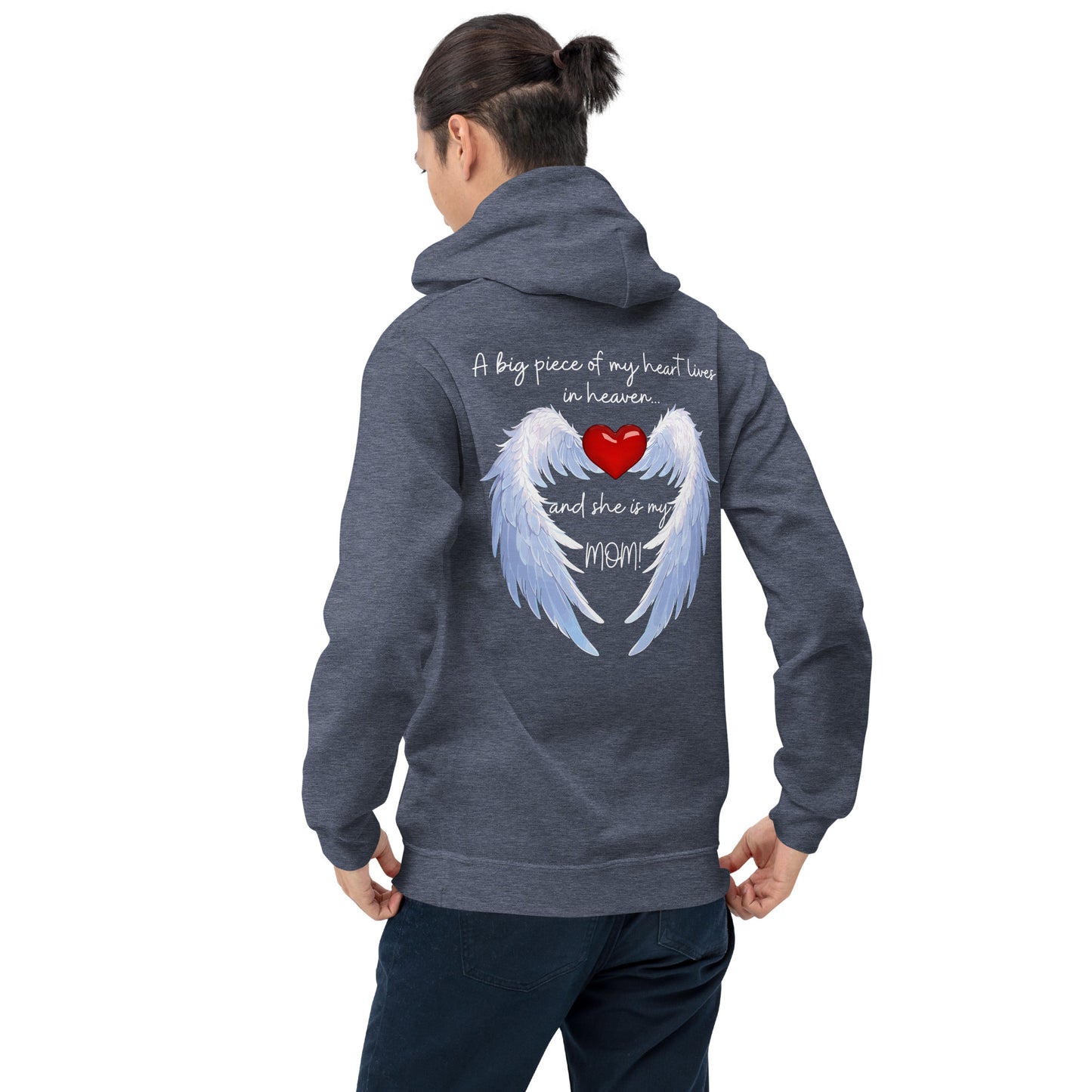 "Heavenly Heart Mom" Tribute Hoodie Unisex Hoodie - Design Studios Direct