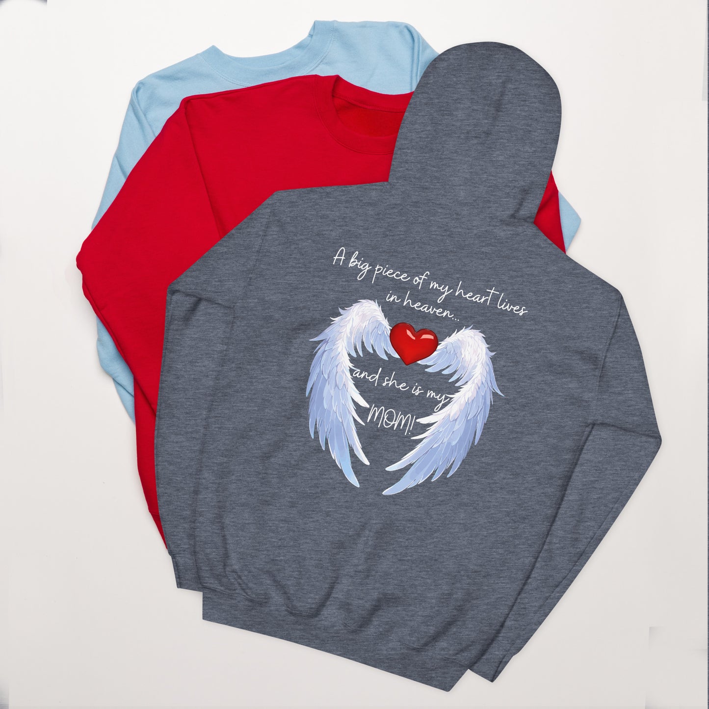 Heavenly Heart Mom Hoodie | Design Studios Direct