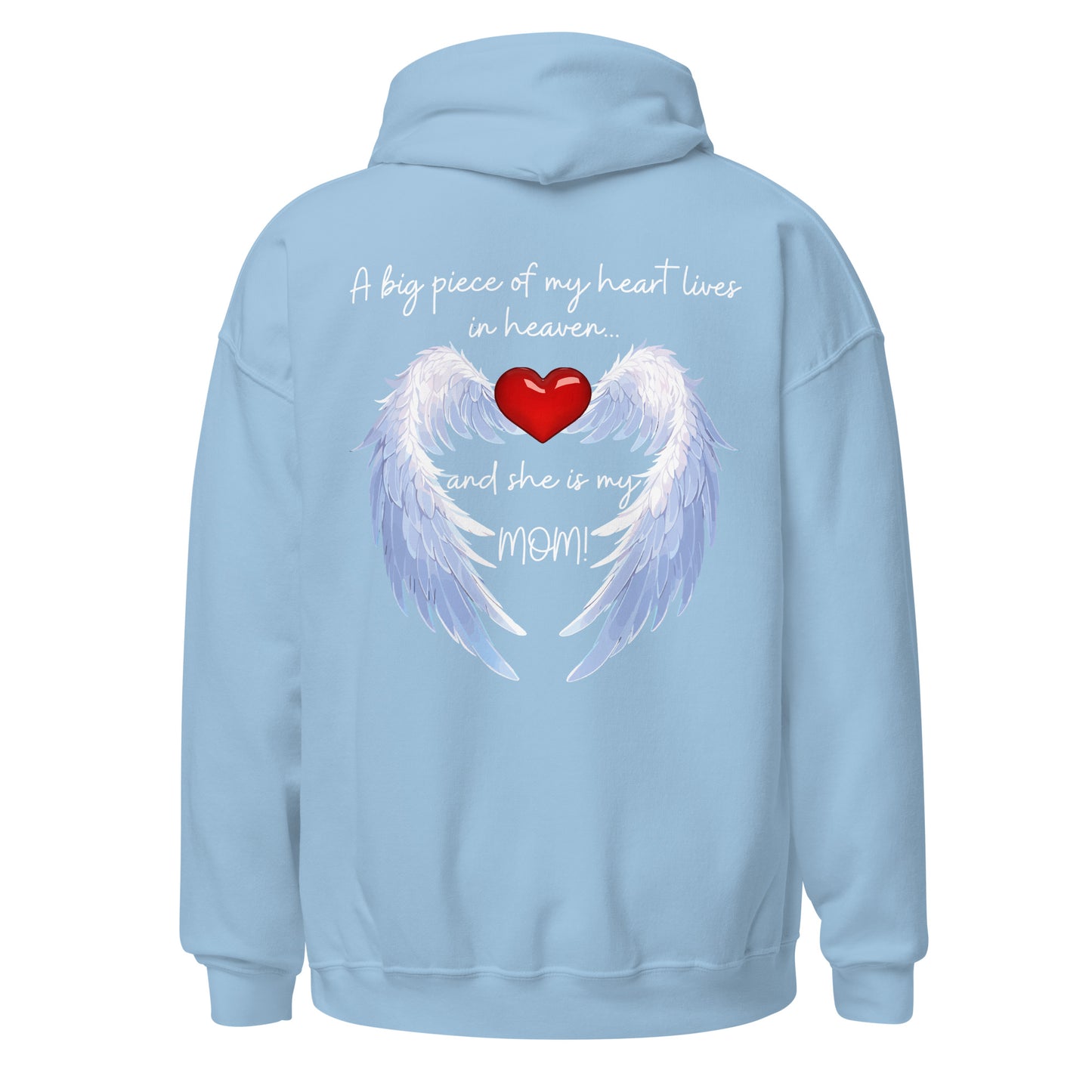 "Heavenly Heart Mom" Tribute Hoodie Unisex Hoodie - Design Studios Direct