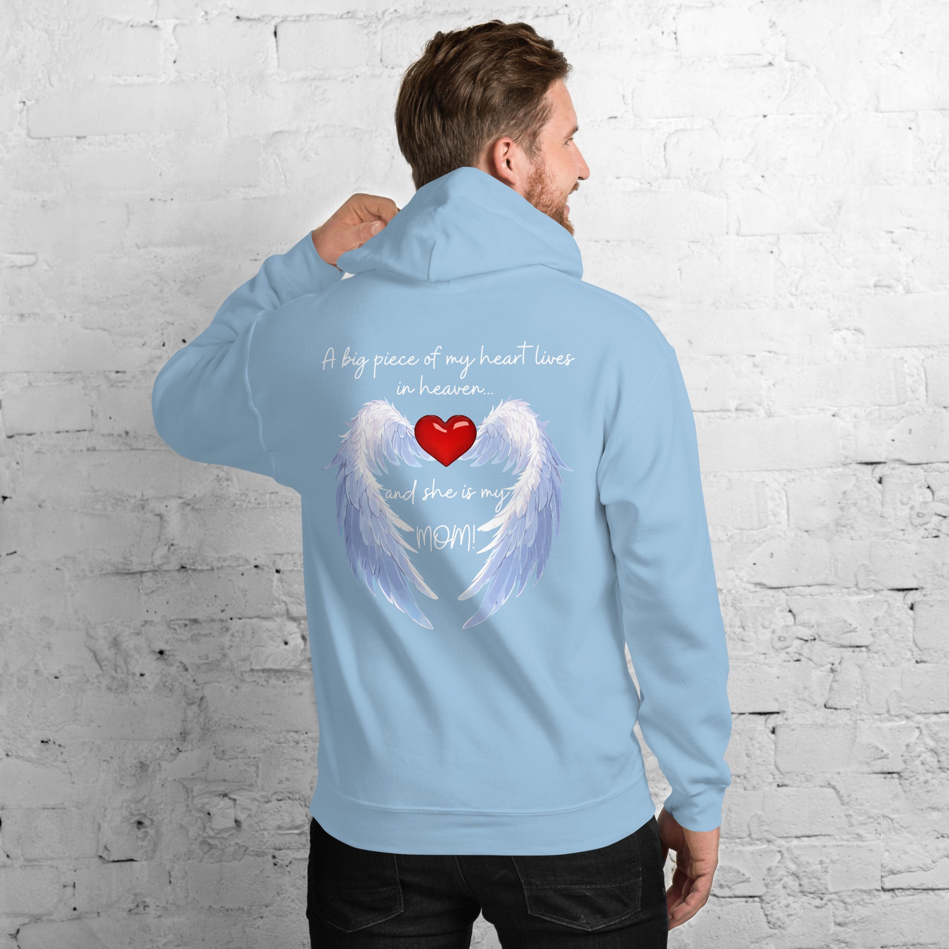 "Heavenly Heart Mom" Tribute Hoodie Unisex Hoodie - Design Studios Direct