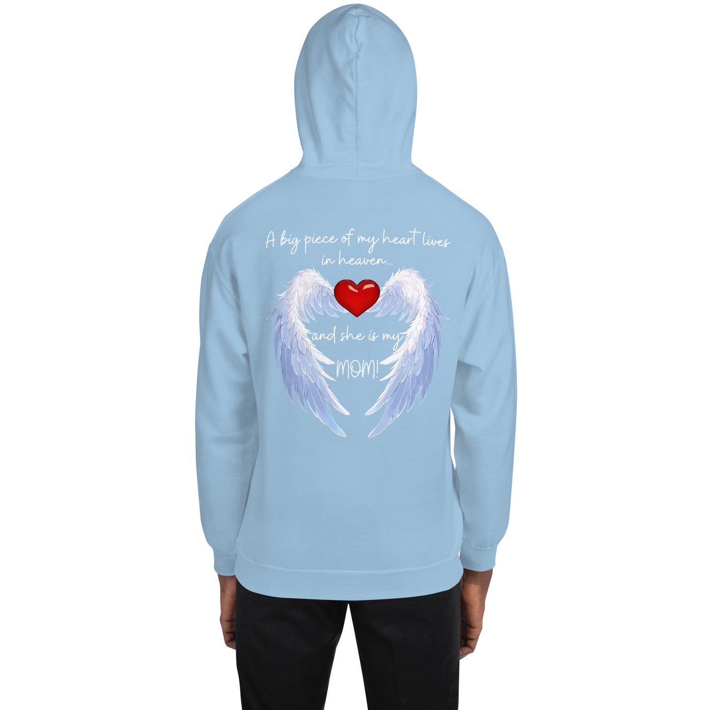 "Heavenly Heart Mom" Tribute Hoodie Unisex Hoodie - Design Studios Direct