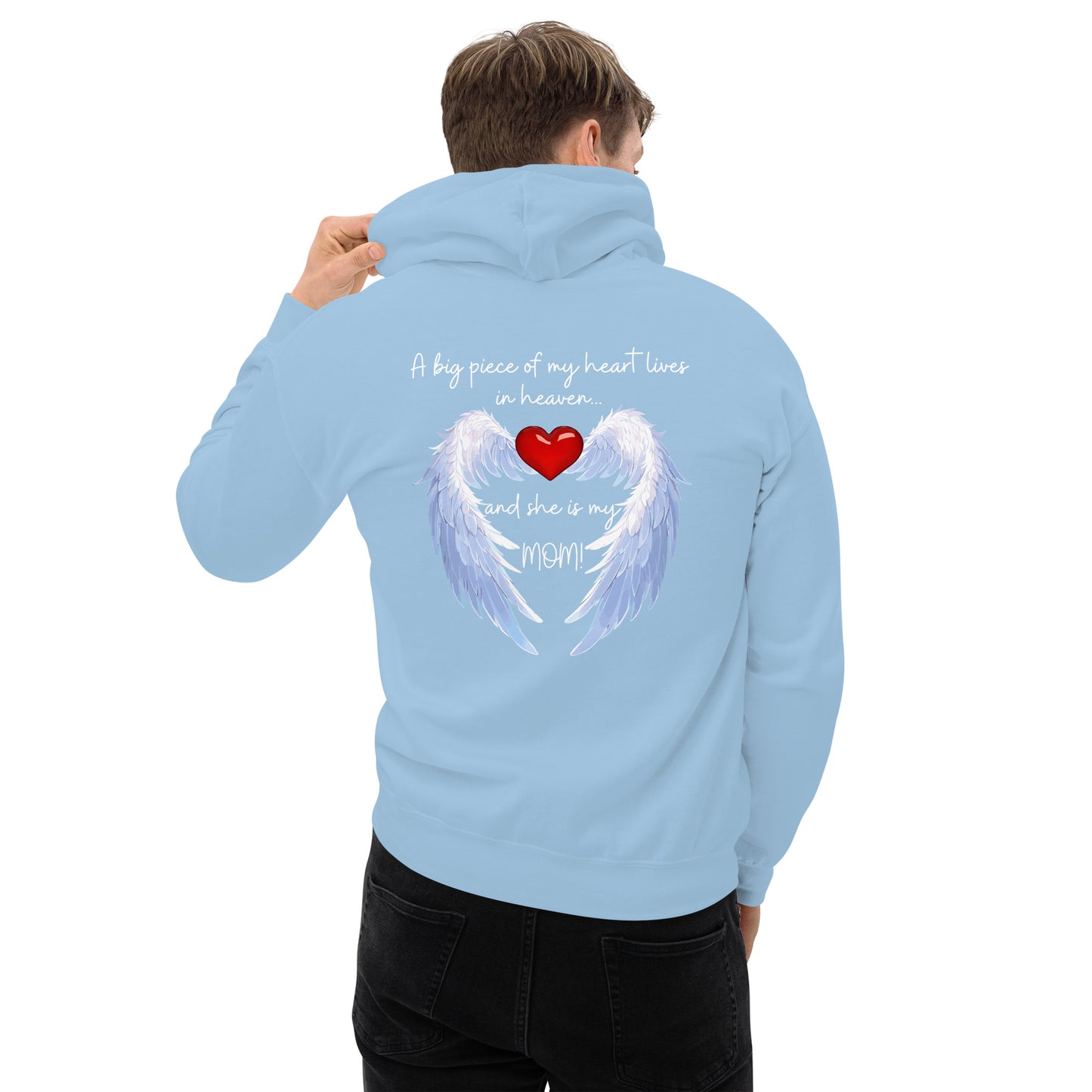 "Heavenly Heart Mom" Tribute Hoodie Unisex Hoodie - Design Studios Direct