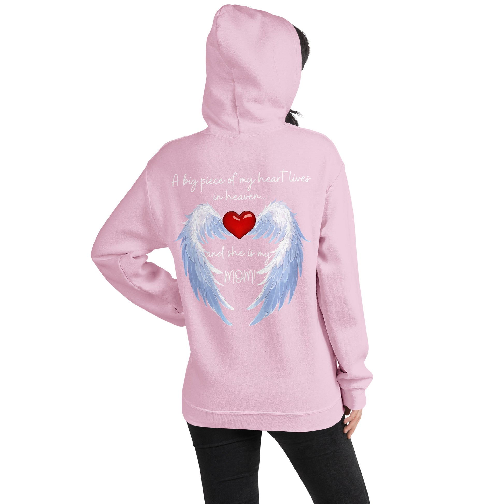 "Heavenly Heart Mom" Tribute Hoodie Unisex Hoodie - Design Studios Direct